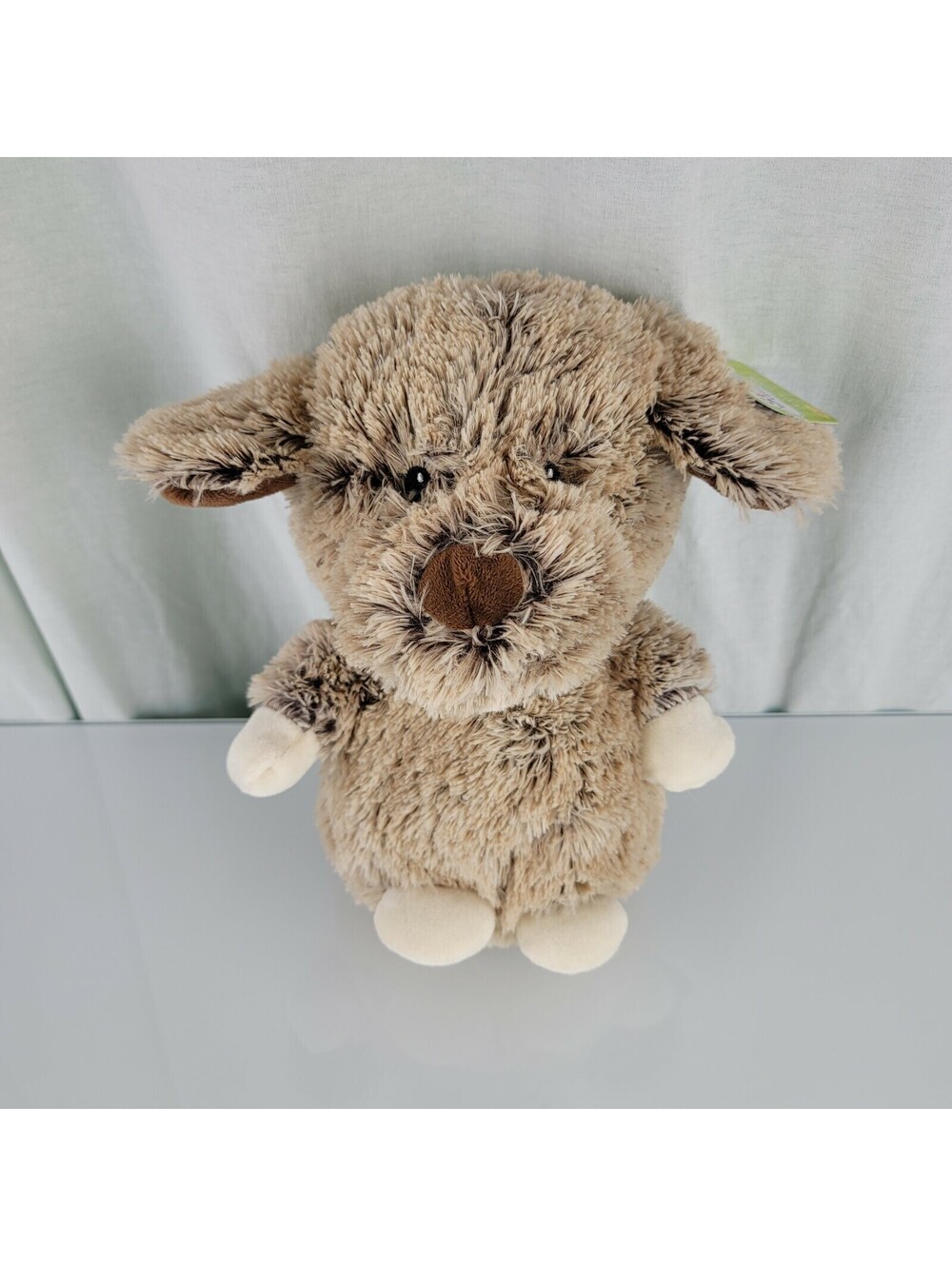 Spark Create Imagine Stuffed Plush Brown Tan Puppy Dog Baby Rattle Crinkle Toy
